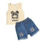 Mikrdoo 12-18 Months Baby Girl Clothes Summer Outfits 1 Year Old Girls Tank Top