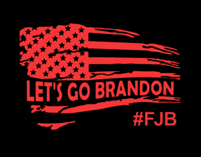 Let's Go Brandon #FJB FLAG 8 inch Small Vinyl Decal Sticker Biden Trump