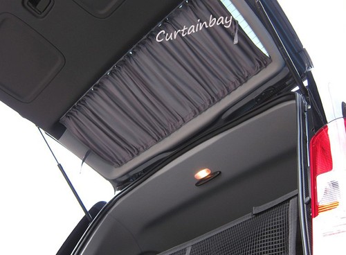 Mercedes Vito 638 V Class rear curtains complete set full set BLACK - Picture 5 of 10