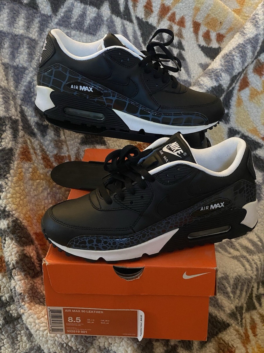 Size 8.5 - Nike Air Max 90 Leather Reflector Croc | eBay
