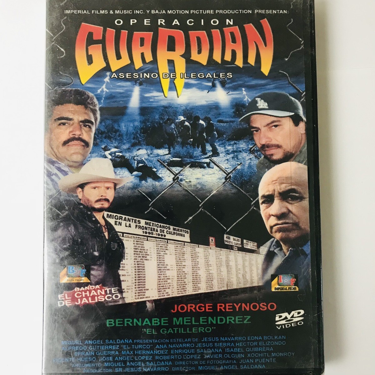 DVD OPERACION GUARDIAN ASESINO DE ILEGALES JORGE REYNOSO