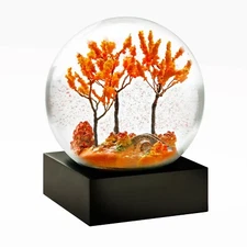 Autumn Leaves Snow Globe by CoolSnowGlobes - Fall Season Home Décor Gift Idea