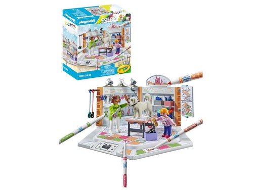 Playmobil 71514 – Salon de Toilettage Color – Avec Personnages, Chien et Feutre - Photo 2/4
