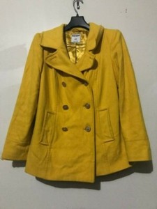 yellow wool winter coats