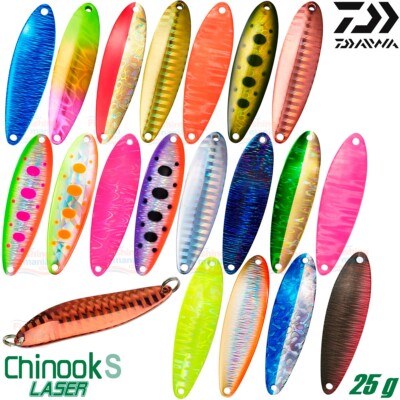 Daiwa CHINOOK S LASER 25 g 62 mm Trout Spoon Assorted Colors