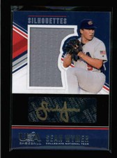SEAN WYMER 2018 USA BASEBALL STARS & STRIPES GAME JERSEY AUTO #78/89 AX3302