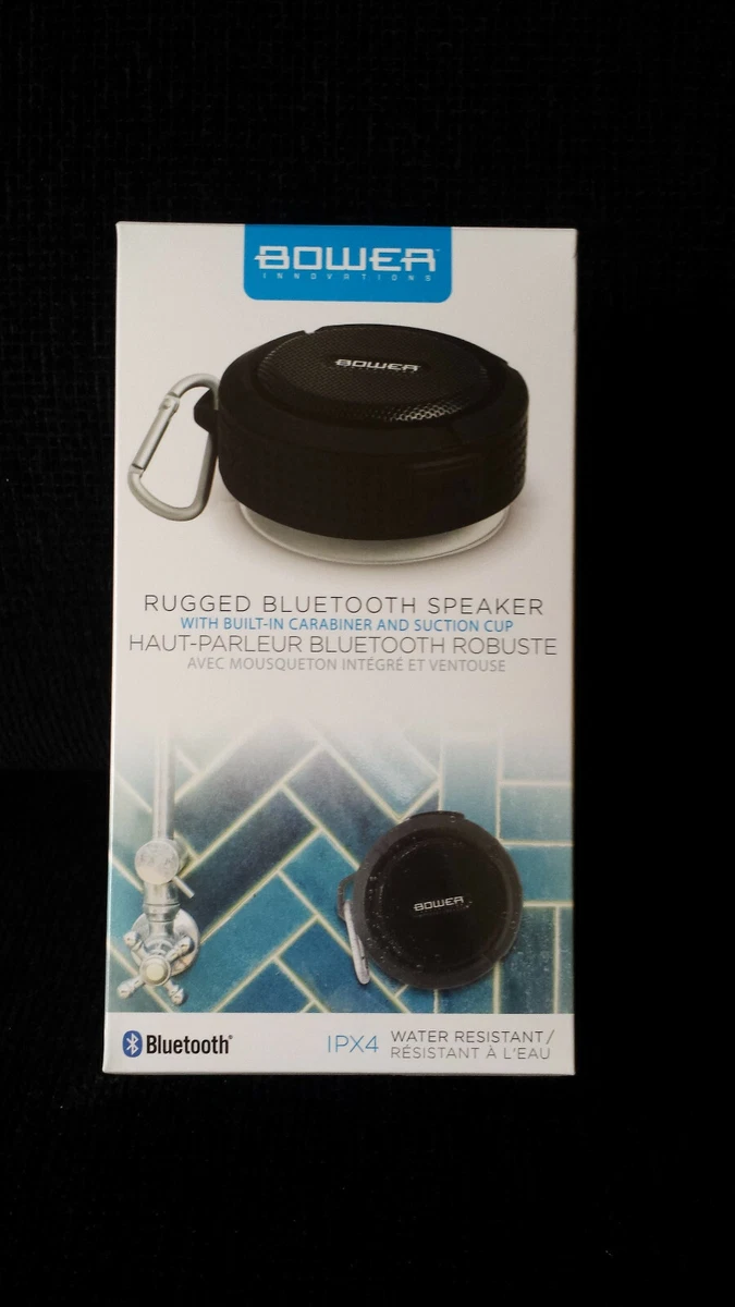 Compact Rugged Waterproof Bluetooth Wireless Shower Speaker Bower Innovations