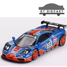 MINI GT MCLAREN F1 GTR 1996 LE MANS 24HR GULF #33 1/64 DIECAST CAR BLUE MGT00723