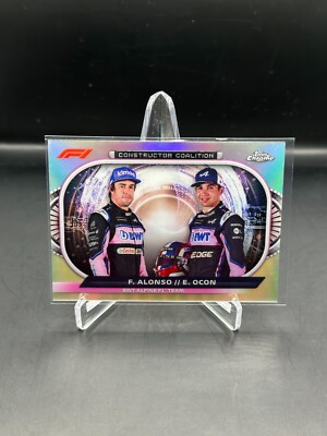 2022 Topps Chrome F1 Alonso/Ocon Coalition  Refractor #CC-ALP BWT Alpine