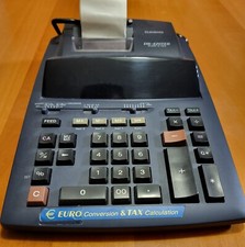 Calcolatrice Vintage Casio Con Stampante Su Scontrino Perfettamente Funzionante