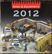 King  Country 2012 Desk Calendar for Toy Soldier Collectors