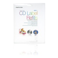 Memorex Cd Dvd Labels 120 Pack, White Memorex Cd Dvd Labels 120 Pack, White