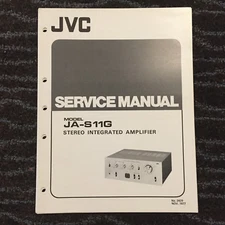 Original JVC Service Manual for JA Model Amplifiers & JL Tuners ~ Select One