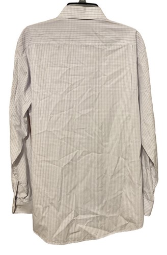 Isaac Mizrahi Mens Long Sleeve Shirt Slim Fit Lavender Multicolor 16 1/2 34/35 - Picture 2 of 7