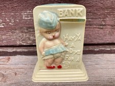 Antique Celluloid Figural Dime Bank Wee Laddie Boy RARE