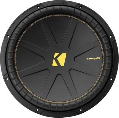 KICKER 50CWCS154 /COMPC 15'' SINGLE VOICE COIL (SVC) 4-OHM 450 WATT RMS SUBWOOFER
