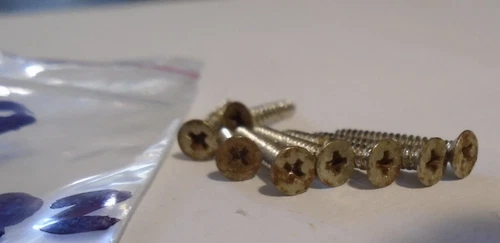 c 1979 Ibanez SA-200 P/U Bezel mount. screws, 8 total ( 4 per P/U ) Orig. issue