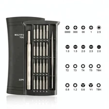 Multi Bit Screwdriver Set Precision Apple Philips Triwing Torx Hexagon Tool Y0.6