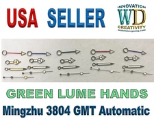 Luminous NEW Watch Hands Mingzhu 3804 GMT Automatic Watch Movement Repair Parts