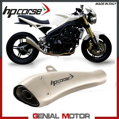 Tubo De Escape Hp Corse Hydroform Satin Triumph Speed Triple 2005 05 - Imagen 1 de 5