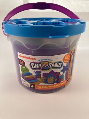 Nickelodeon It's Amazing Cra-Z-Sand Tri-Color 2.5lbs Bucket of Sand for Ages 4+