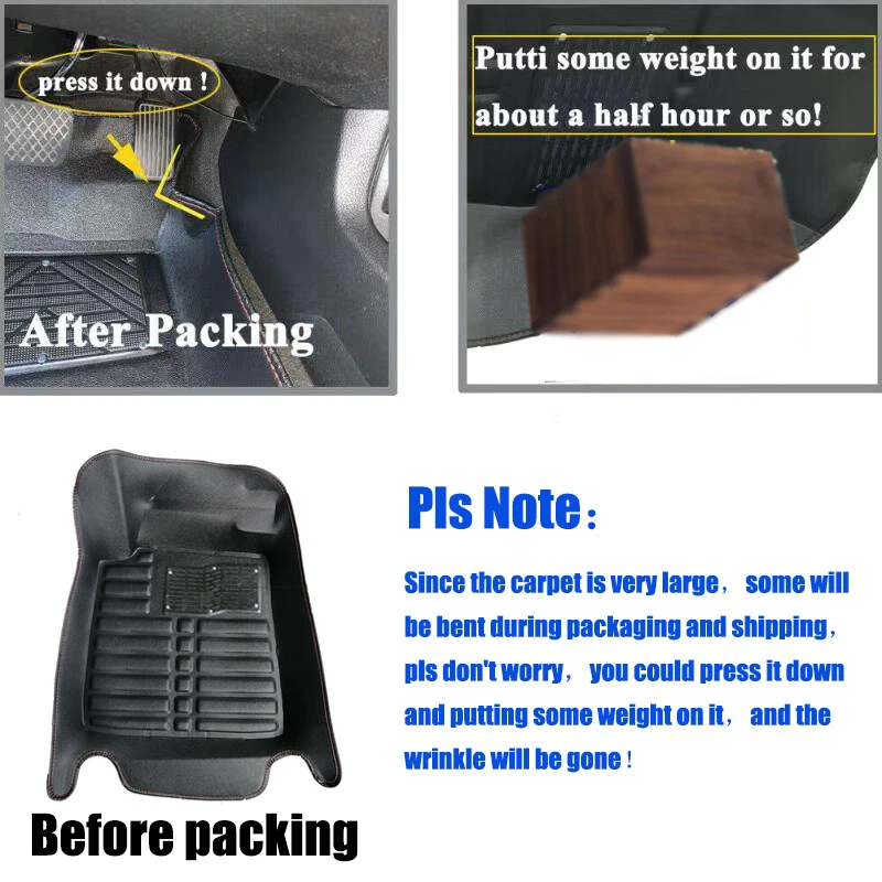 Alfombrillas impermeables forro delantero y trasero para Honda Fit 2014-2019 Foto 4 de 4