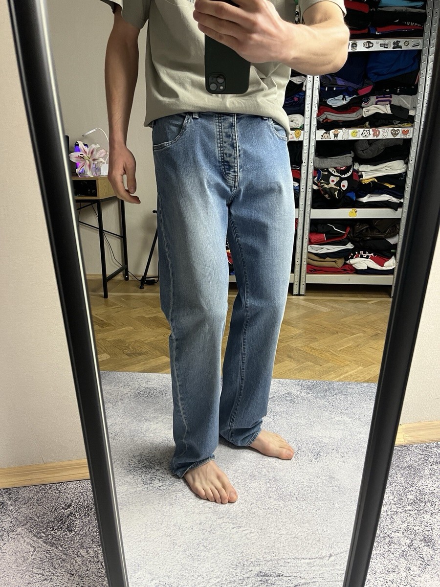 パンツ Giorgio Armani MADE IN ITALY 48 Vintage Giorgio Armani Jeans Blue Power Wash MEN'S Waist 32