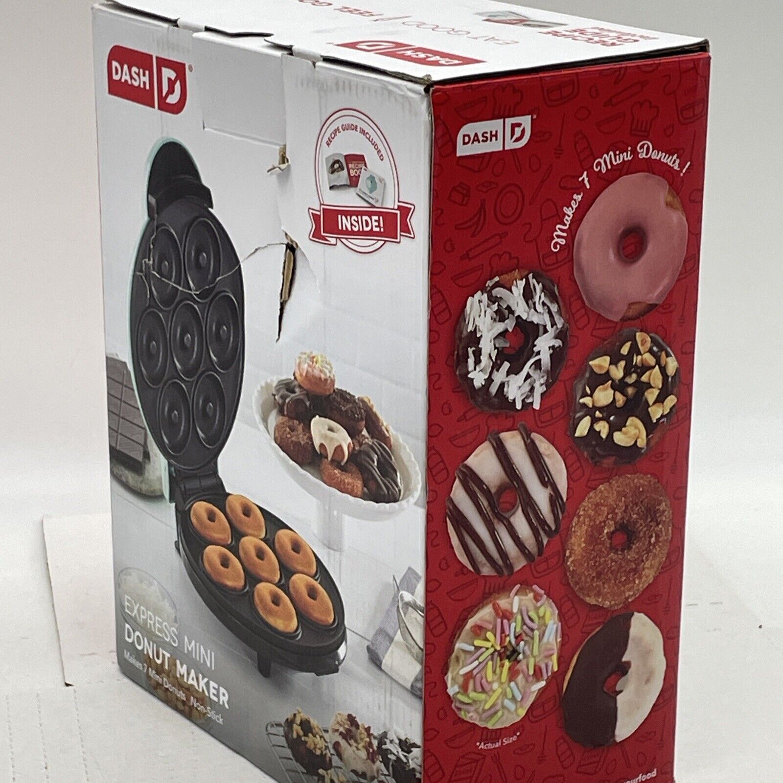 Dash Express Mini Cupcake Maker NEW in box - easy lifting tray, nonstick  surface