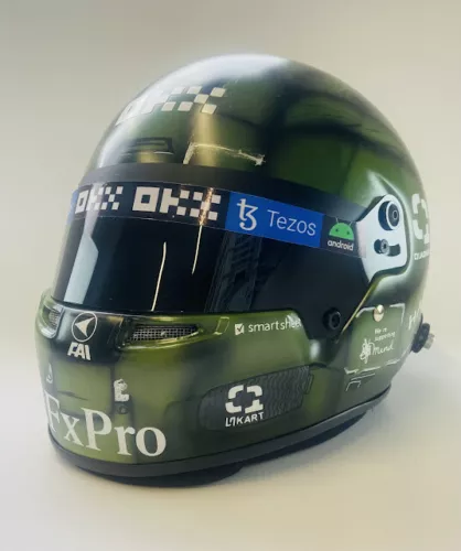 LANDO NORRIS 2022 HALO SINGARUPE GP HELMET (FULL SIZE - SCALE 1/1) BRAND NEW