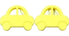 Lil' Jumbl BPA Free Baby Teething Car Toy TR001 Yellow LOT OF 2