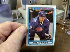 1990-91 Topps Hockey Card Iiro Jarvi Quebec Nordiques #52