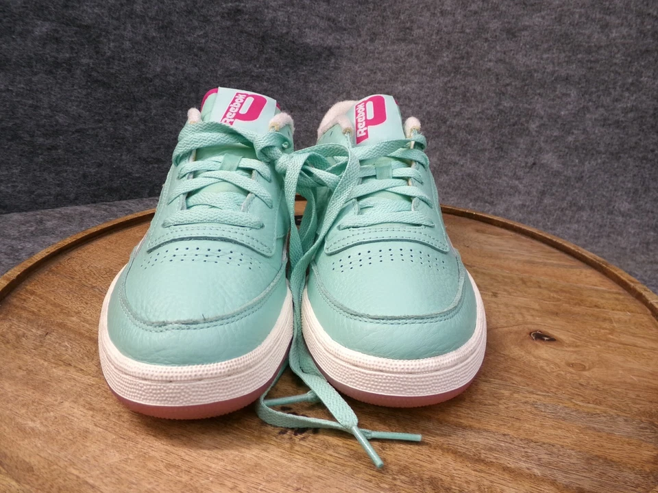 Reebok Club C Revenge x Prince Semi Pixel Mint White 2021 Mens Shoes Size 8.5 US - Image 3 of 4