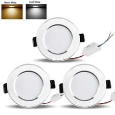 Dimmable Recessed Led Ceiling Down Light Lamp Spotlight & driver 3/5/7/9/12/15W