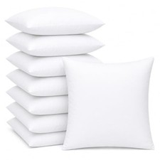 16 x 16 Inch Throw Pillow Inserts   Set of Square Cushions with 16x16 Inch 8