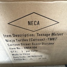 NECA TMNT Teenage Mutant Ninja Turtles Cartoon Street Scene Diorama NEW Sealed