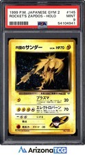 Pokemon 1999 Team Rocket's Zapdos 145 Holo Gym 2 Japanese PSA 9