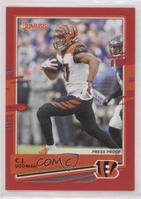 2020 Panini Donruss Press Proof Red CJ Uzomah #64 fz4