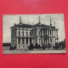 NOVENTA VICENTINA PALAZZO MUNICIPALE ANTICA CARTOLINA PICCOLA BIANCO NERO  1926
