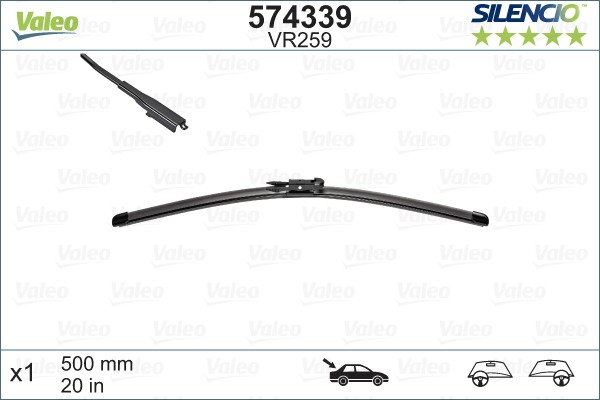 Valeo 574339 Wischblatt Hinten FÜR Ford Ford Australia Opel Vauxhall-image