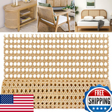 MYFAMIREA 18" Rattan Cane Webbing Sheet for Caning Projects, 3.3FT