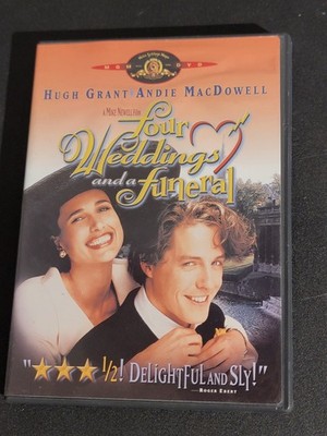 Four Weddings and a Funeral DVD Hugh Grant Andie MacDowell