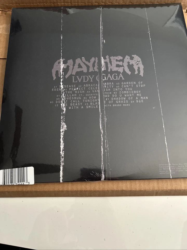 Lady Gaga MAYHEM Store Exclusive 180g Black Vinyl (Signed) IN HAND FAST SHIP - Image 2 of 2