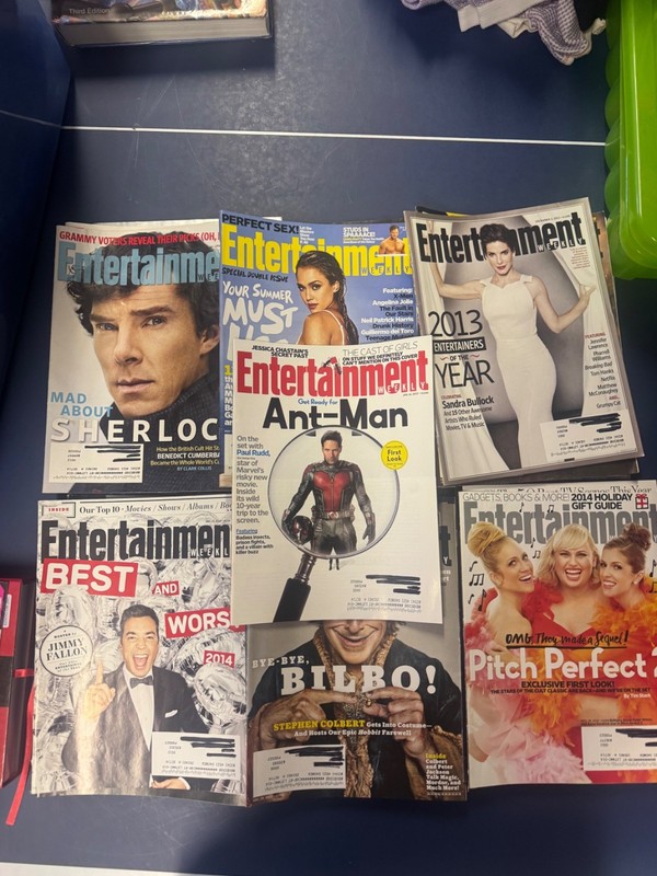 entertainment weekly magazine lot of 49 dated nov 2013 - feb 2015