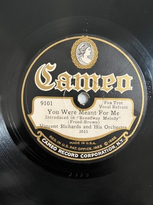 78 10''Shellac Vincent Edwards You Were Meant for Me/Doin' the Campus Crawl 1929