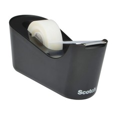 3M Scotch Desktop Tape Dispenser Black C18-MX Weighted Base  1 Roll Scotch Tape
