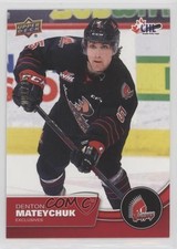 2021-22 Upper Deck CHL Exclusives 91/100 Denton Mateychuk #180 0me2
