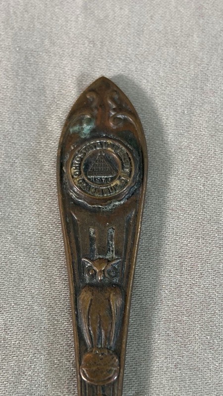 CUTEST Little Antique Letter Opener Copper OHIO STATE UNIVERSITY  COLUMBUS 1870