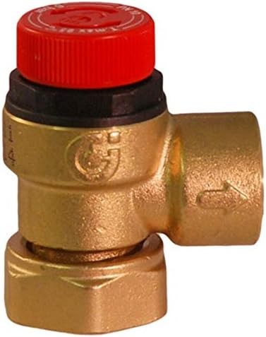 CALEFFI PRESSURE RELIEF VALVE 3/4"" LOOSE NUT TO 1/2"" BSP 6 BAR 311501
