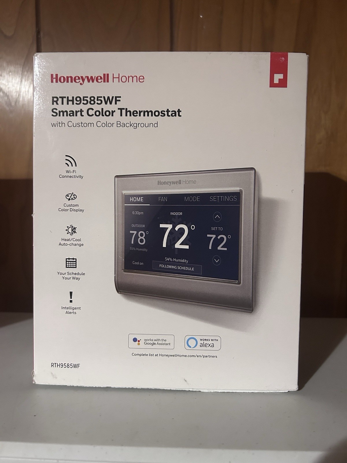 Honeywell RTH9585WF Programmable Thermostat - Gray ‎(RTH9585WF1004/W)