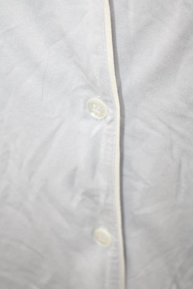 Eberjey Womens Two-Toned Short Sleeve Top + Shorts Sleepwear Set Blue Size XS - Image 4 of 4